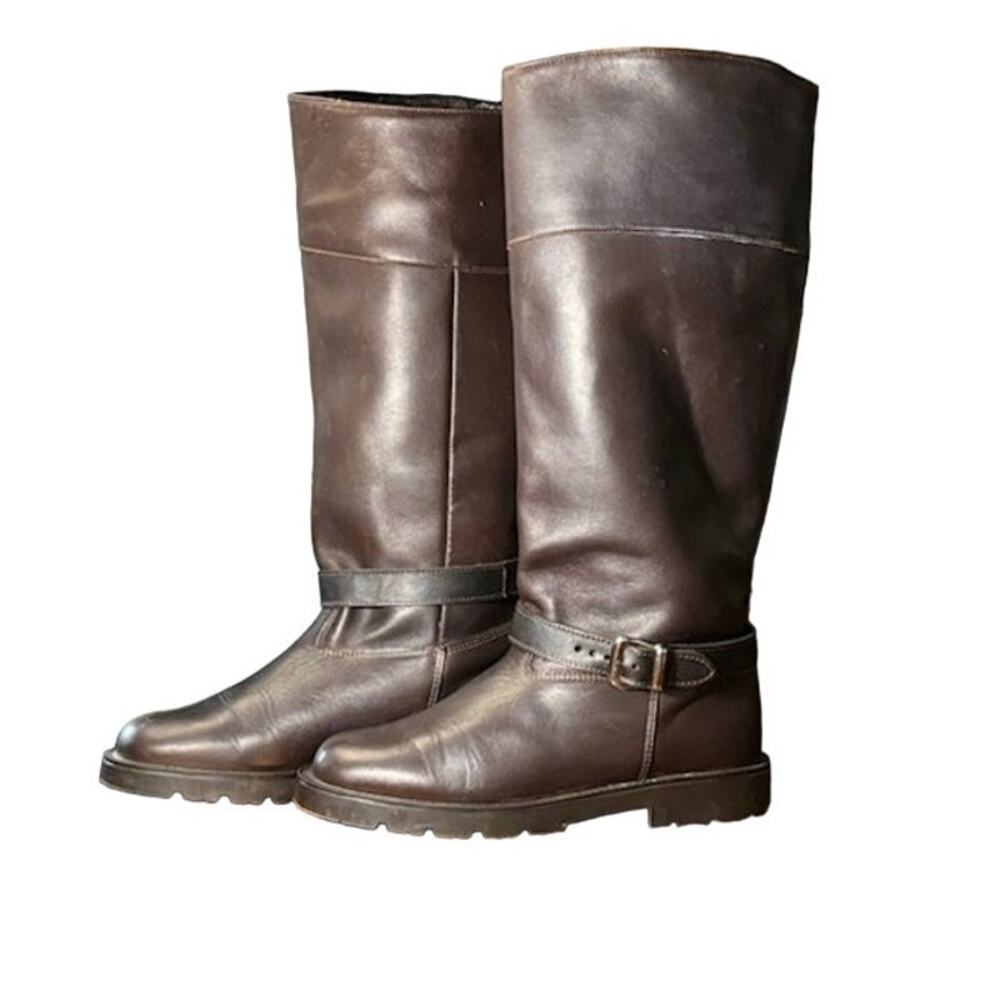 La Canadienne leather boots brown riding equestrian  motorcycle made in canada 7